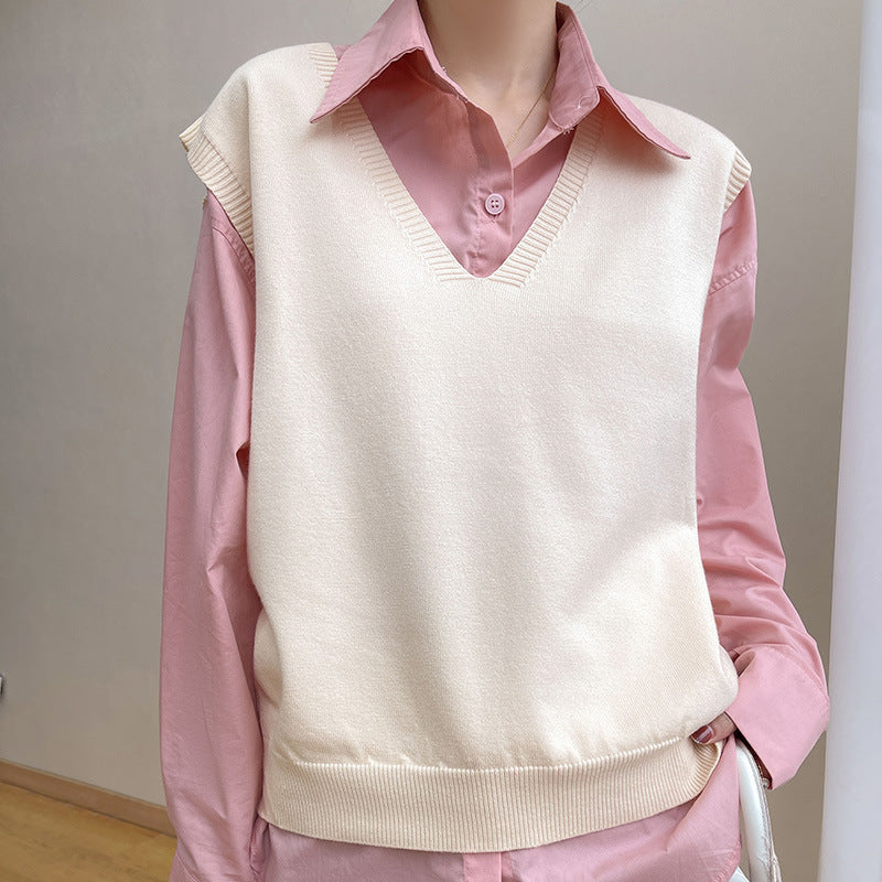 Half sleeved off shoulder sweater